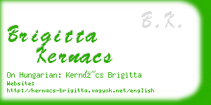 brigitta kernacs business card